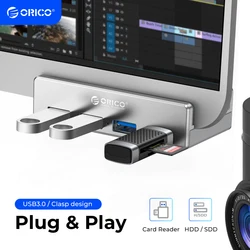HUB USB 3.0 ORICO 4 Puertos con Clip