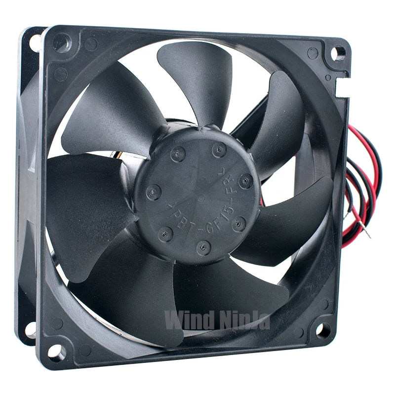Ventilador de refrigeración con rodamiento de bolas doble, 8cm, 80mm, 3110GL-B4W-B54, DC12V, 0,30a, 3400RPM, para chasis de fuente de alimentación, tamaño 80x80x25mm - imagen 3