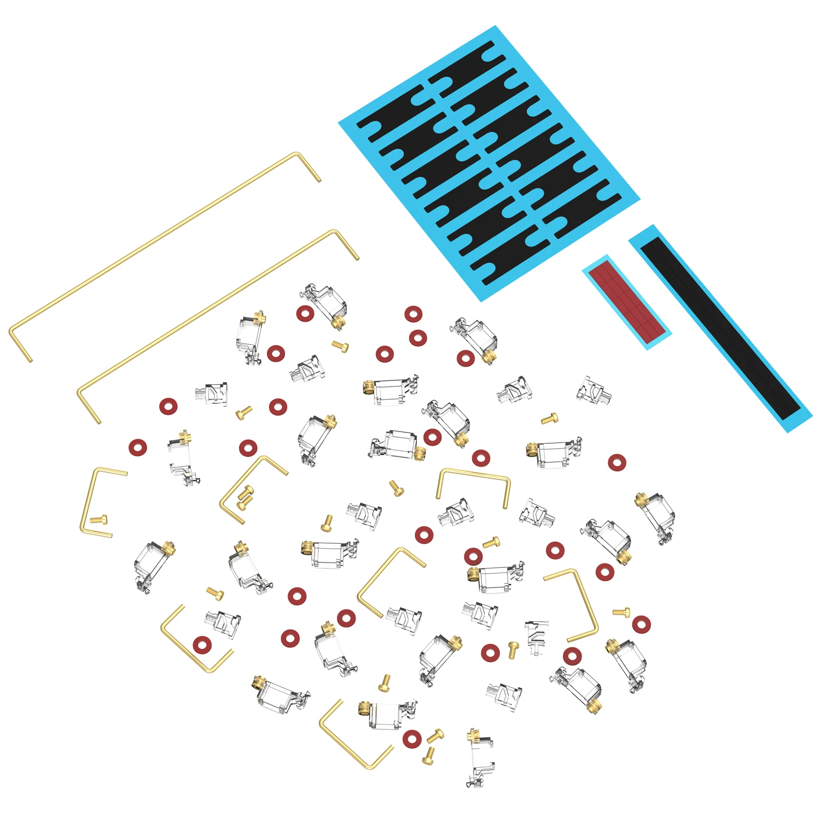 Estabilizador DUROCK V2 Estabilizadores atornillados Estabilizadores de teclas de montaje PCB Tornillo en teclado mecánico Barra espacial Stabs - imagen 5