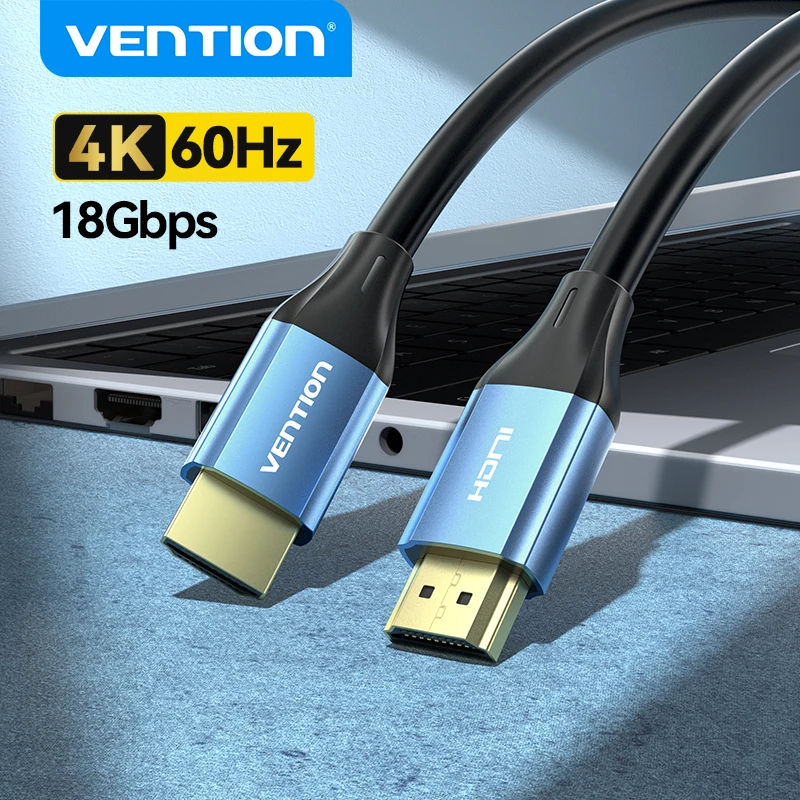 Vention Cable Compatible con HDMI 4K 2,0 Cabo para PS4 Xiaomi Mi Box interruptor divisor Cable de Audio de 60Hz para Apple TV Cable de vídeo HDMI - imagen 2