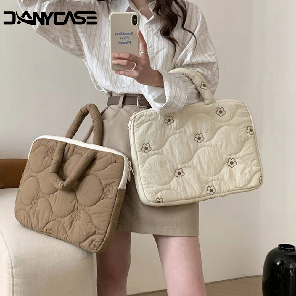 Funda de portátil para Macbook Pro Air, funda de transporte de esponja para ordenador de 13 pulgadas para Huawei Hp, funda suave para portátil para mujer y niña ﻿