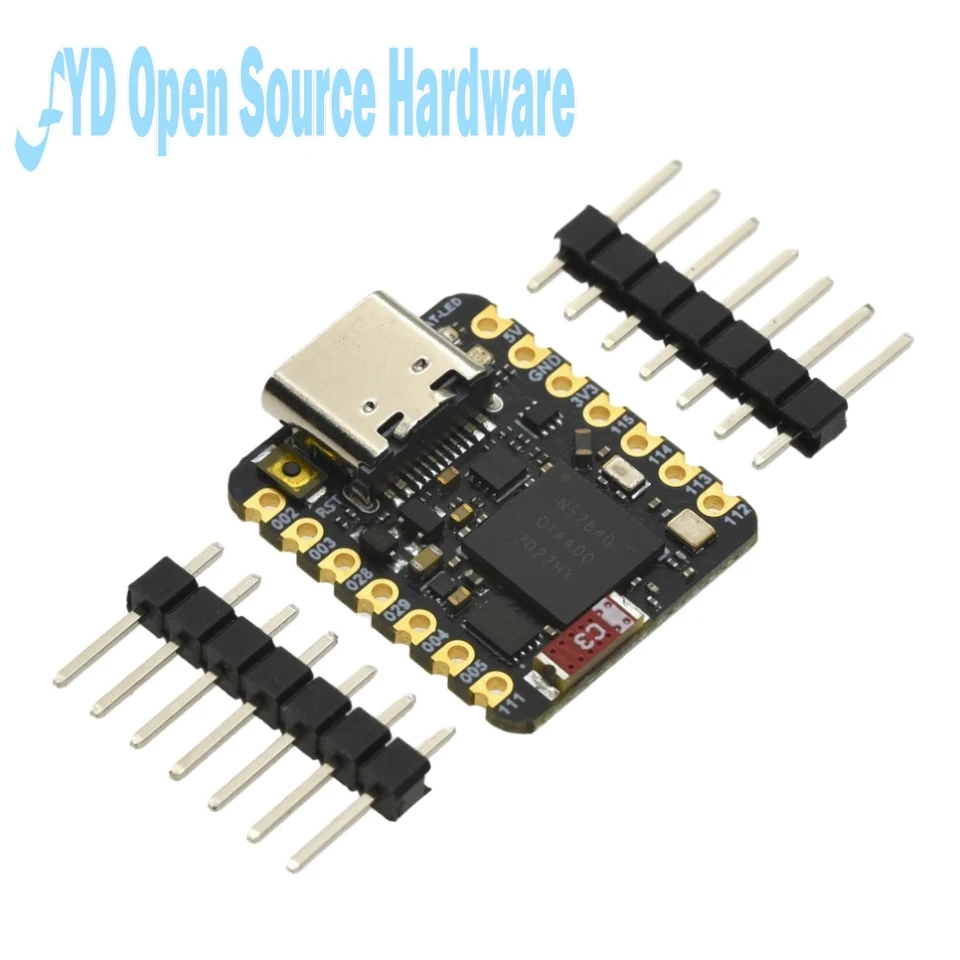 Placa de desarrollo MINI NRF52840, módulo compatible con Bluetooth 5,0, placa de Control principal MCU QSPIFlash para Arduino - imagen 4