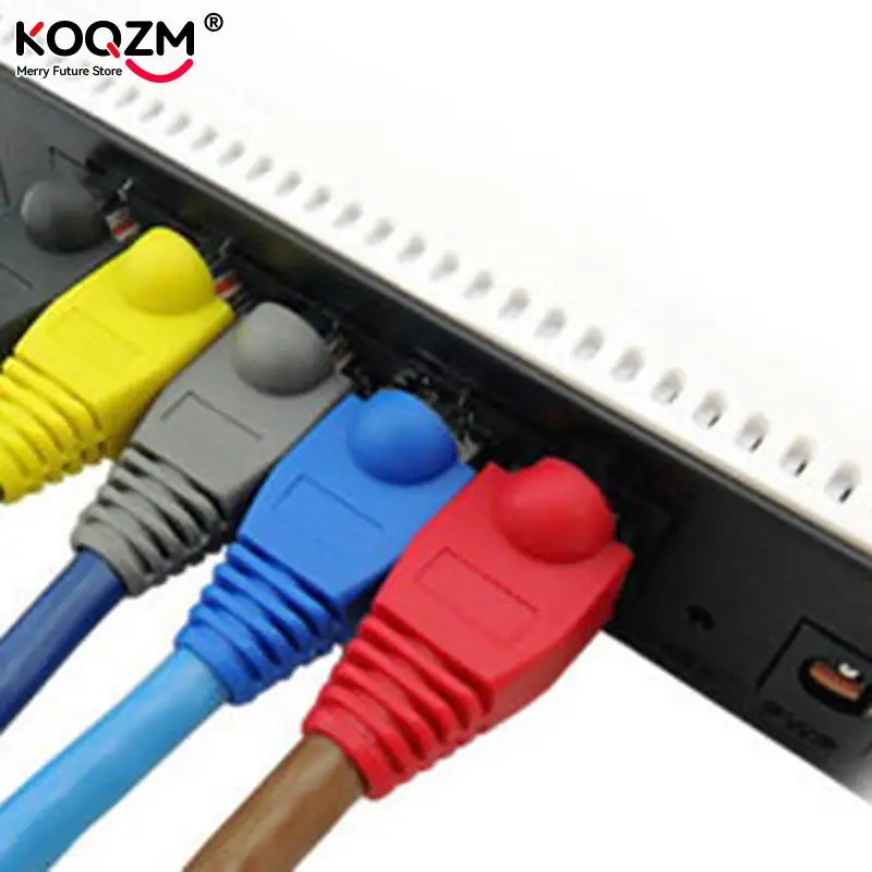 20 piezas adaptador de conector de Cable de red RJ45 8P8C, tapa/arranque para CAT 5/5e/6 - imagen 2