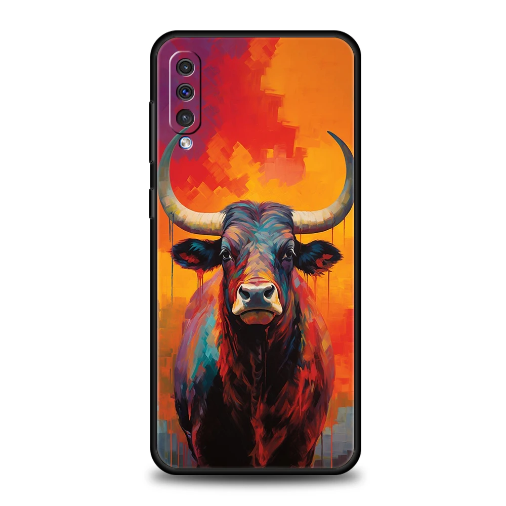 Funda de teléfono Bull Animal para Samsung A56 A36 A26 A24 A16 A14 A12 A32 A50 A70 A20S A22 A30 A40 A34 A54 A42 A52 A04s A06 5G - imagen 5