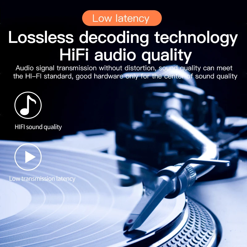 Receptor transmisor Bluetooth BT5.3 estéreo de baja latencia AUX 3,5mm adaptador de Audio de música inalámbrico óptico Control remoto para TV PC - imagen 5
