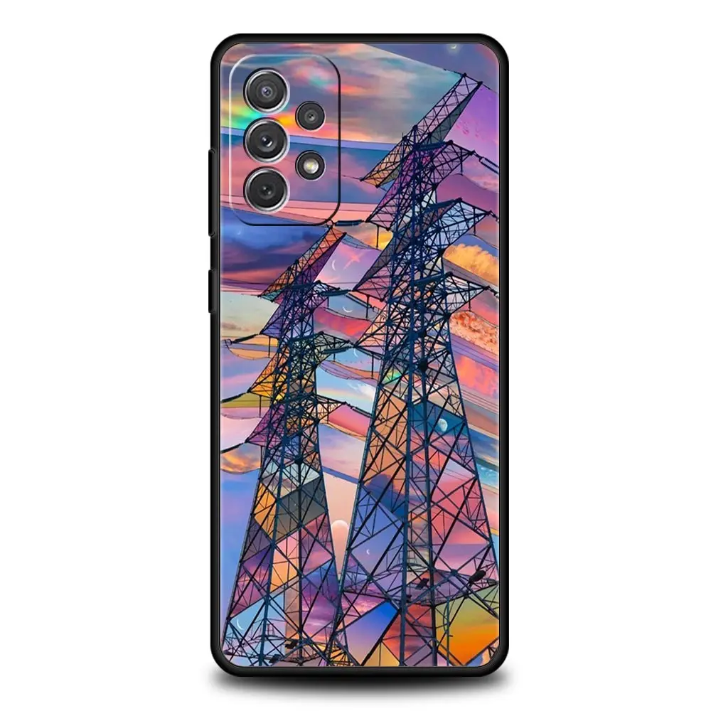 Funda de arte bonito para Samsung, carcasa rosa para Samsung A51, A71, A21S, A12, A15, A25, A31, A41, A32, A23, A33, A53, A73, A03S, A05S, A13, 5G, A72 - imagen 2