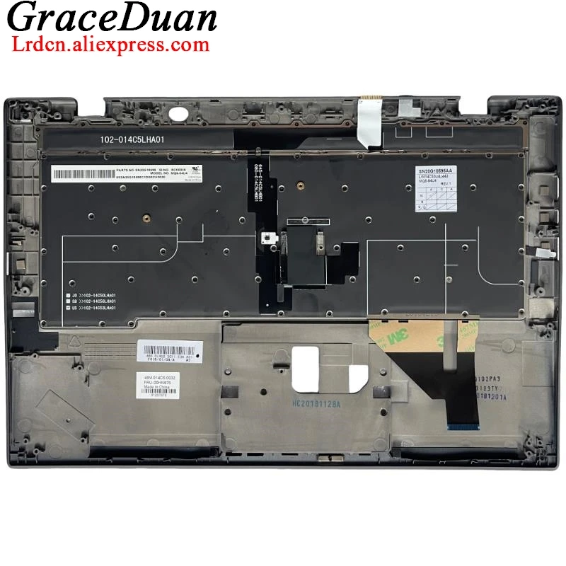 TH-funda superior con teclado negro tailandés, cubierta con reposamanos para Lenovo Thinkpad X1 Carbon 3rd Gen3 G3 00HN979 00HT334 - imagen 5