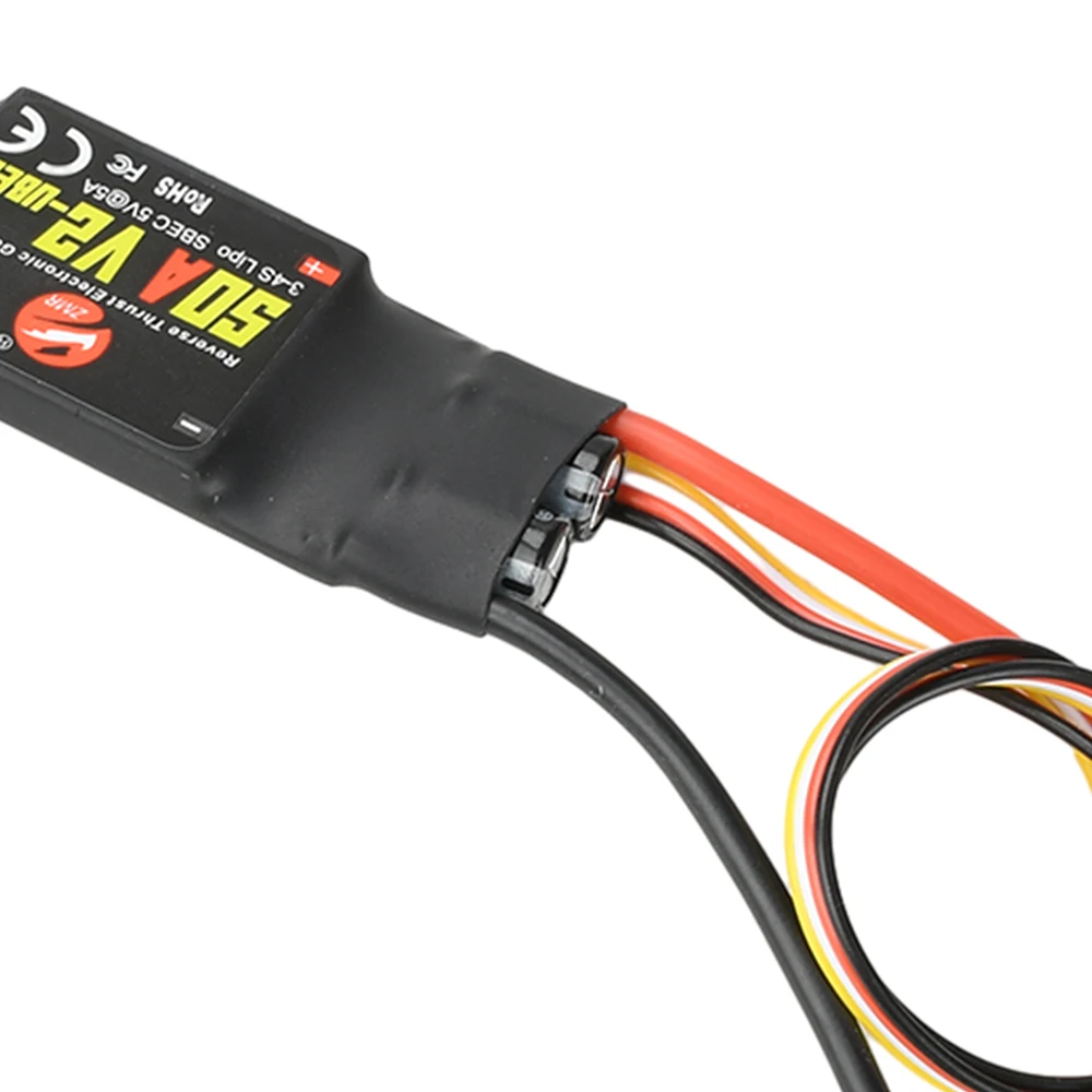 Controlador de velocidad ESC sin escobillas 40A 50A bidireccional con empuje inverso con UBEC para RC FPV Quadcopter aviones helicóptero - imagen 2