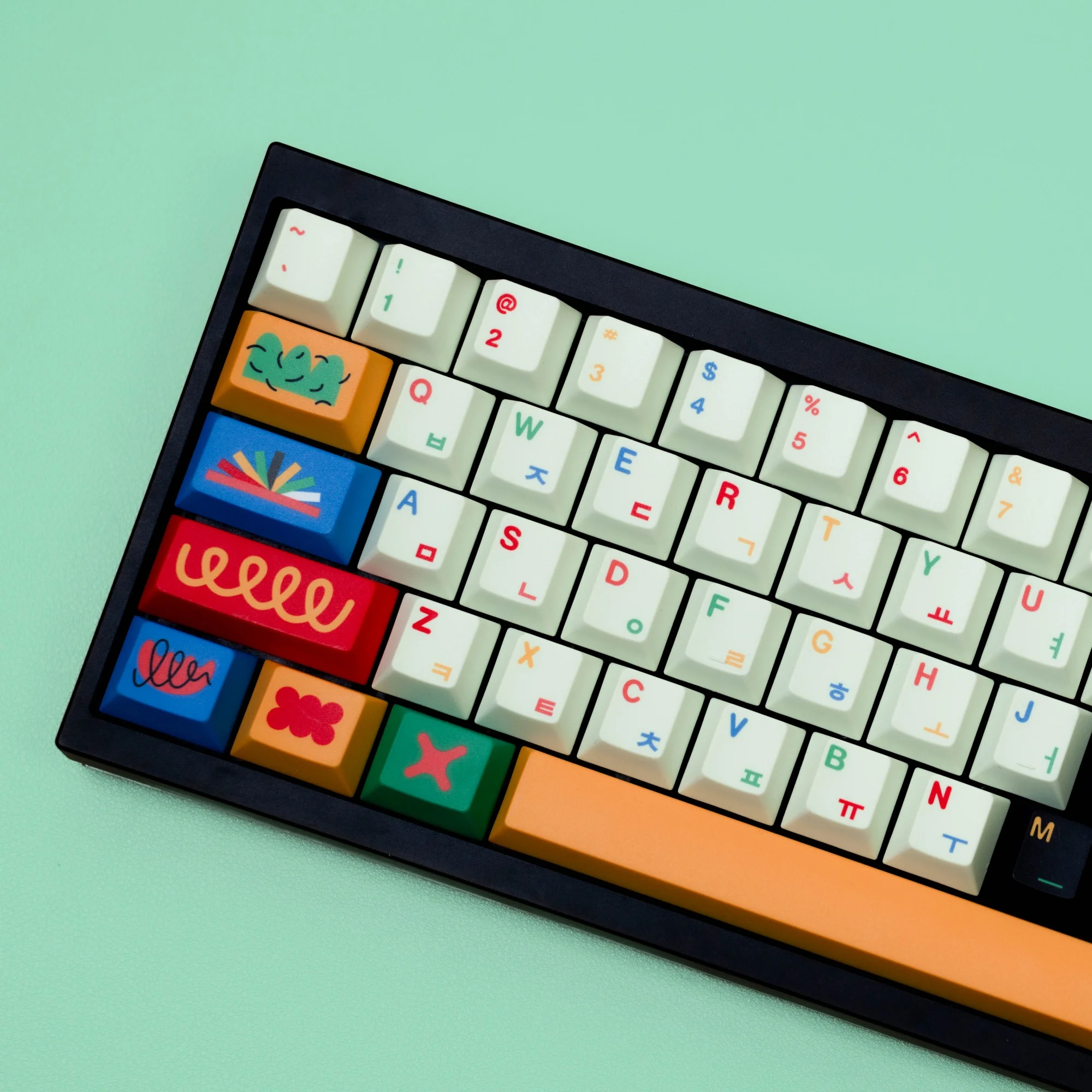 Teclas de teclado 143 teclas Cherry PBT Dye Sub coreano Abnt2 motivo de teclas para teclado mecánico Gaming ISO alemán francés español