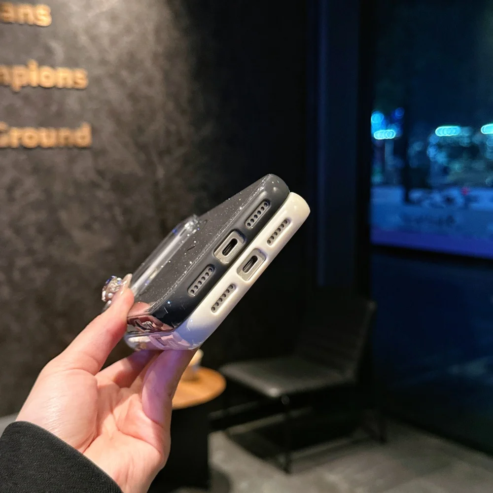 Funda dorada de lujo para Magsafe para iPhone 17 Air 16 15 14 13 Pro Max, parachoques de gelatina de caramelo, Funda dura de carga inalámbrica magnética - imagen 5