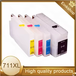 Cartucho de tinta recargable HP 711XL 711, 4 colores, con Chips ARC, cartucho de recarga HP711 para impresoras HP DesignJet T520 T120