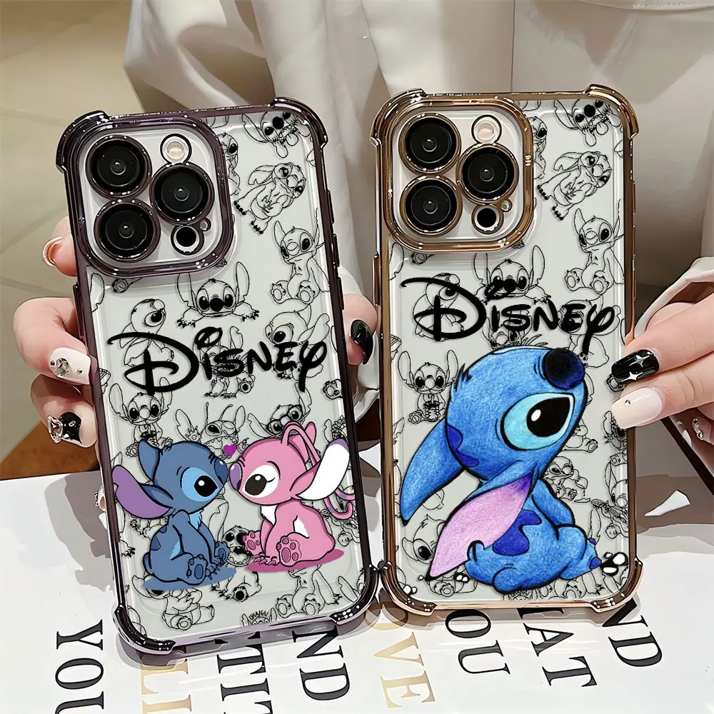 Funda con revestimiento de punto fresco de dibujos animados para Samsung S25 S24 S23 S22 S21 S20 FE Note20 Plus Ultra 4G 5G funda trasera de Airbag anticaída - imagen 3