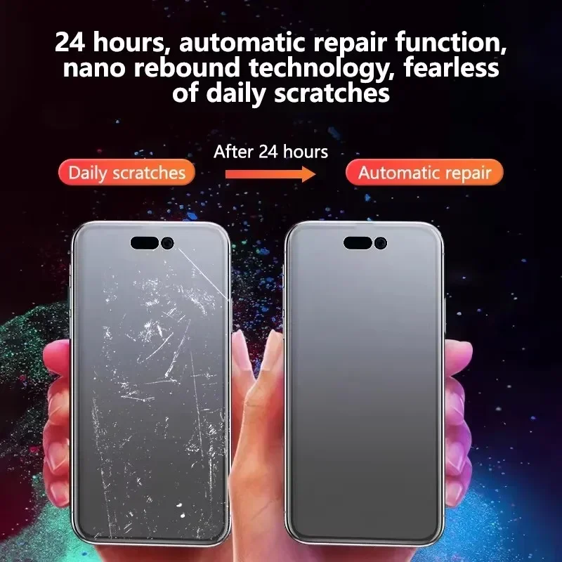 5 uds película de hidrogel mate para IPhone 16 14 13 12 11 15 Pro Max Mini Protector de pantalla esmerilado para IPhone XS X XR 7 8 14 15 16 Plus - imagen 2