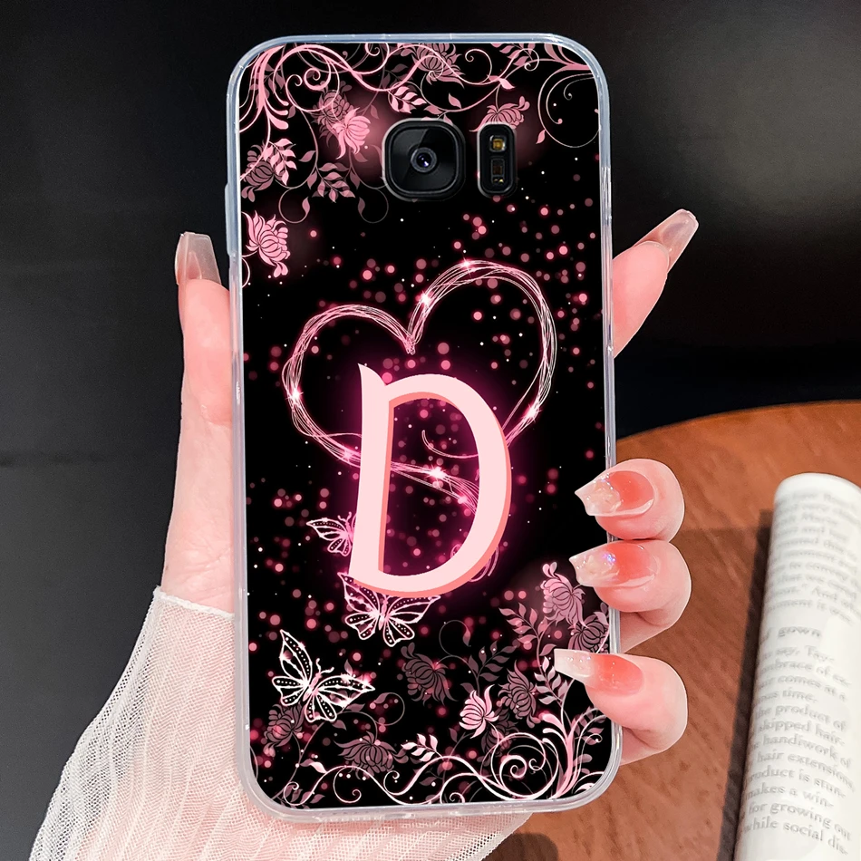 Para Samsung Galaxy S7 S6 Edge funda fantástica letra de nombre funda transparente de silicona suave a prueba de golpes para Galaxy S 7 S6Edge + carcasa de teléfono - imagen 4