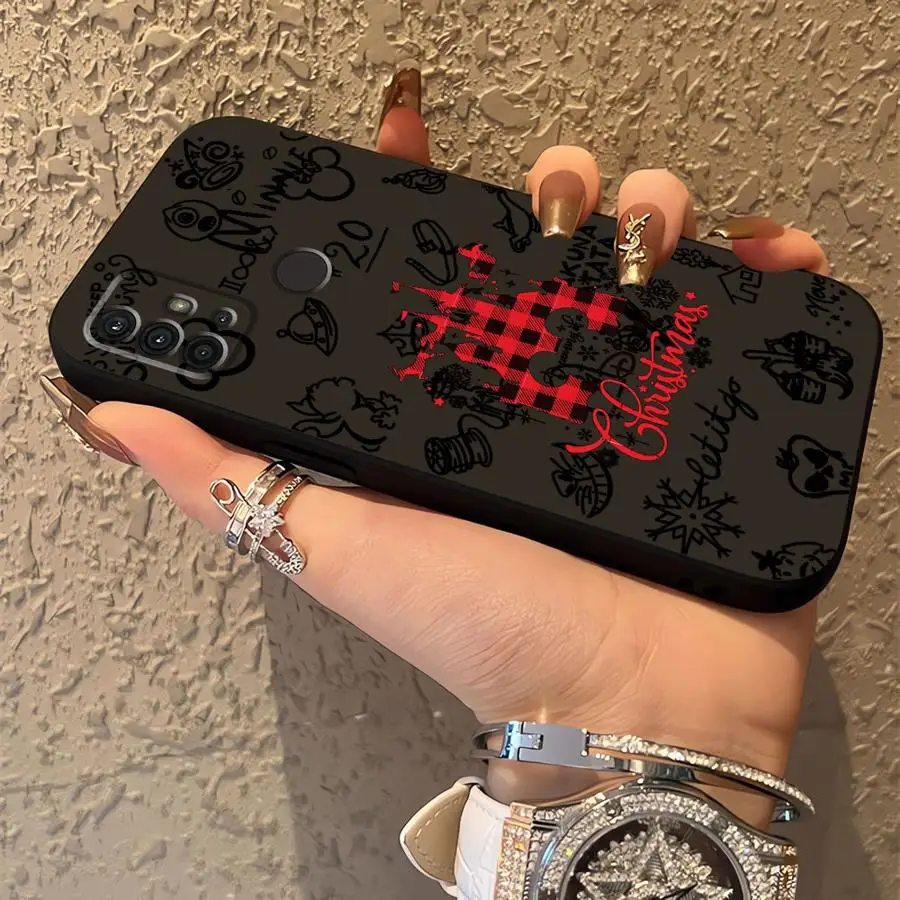 Funda navideña de Mickey con dibujos animados para Motorola Mot G50 G60s G22 Edge40 G60 G51 G73 G52 G32 Edge 20 Pro 30 Lite G71 G53 G30 - imagen 4