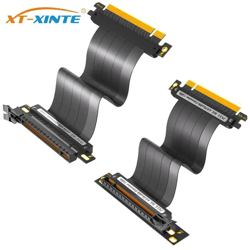 Cable elevador PCIE X16 4,0 GPU hembra 180, ángulo de 90 grados, Compatible con Gen 4 GPUs RTX4070-RTX3060 RX6980 RX6950XT