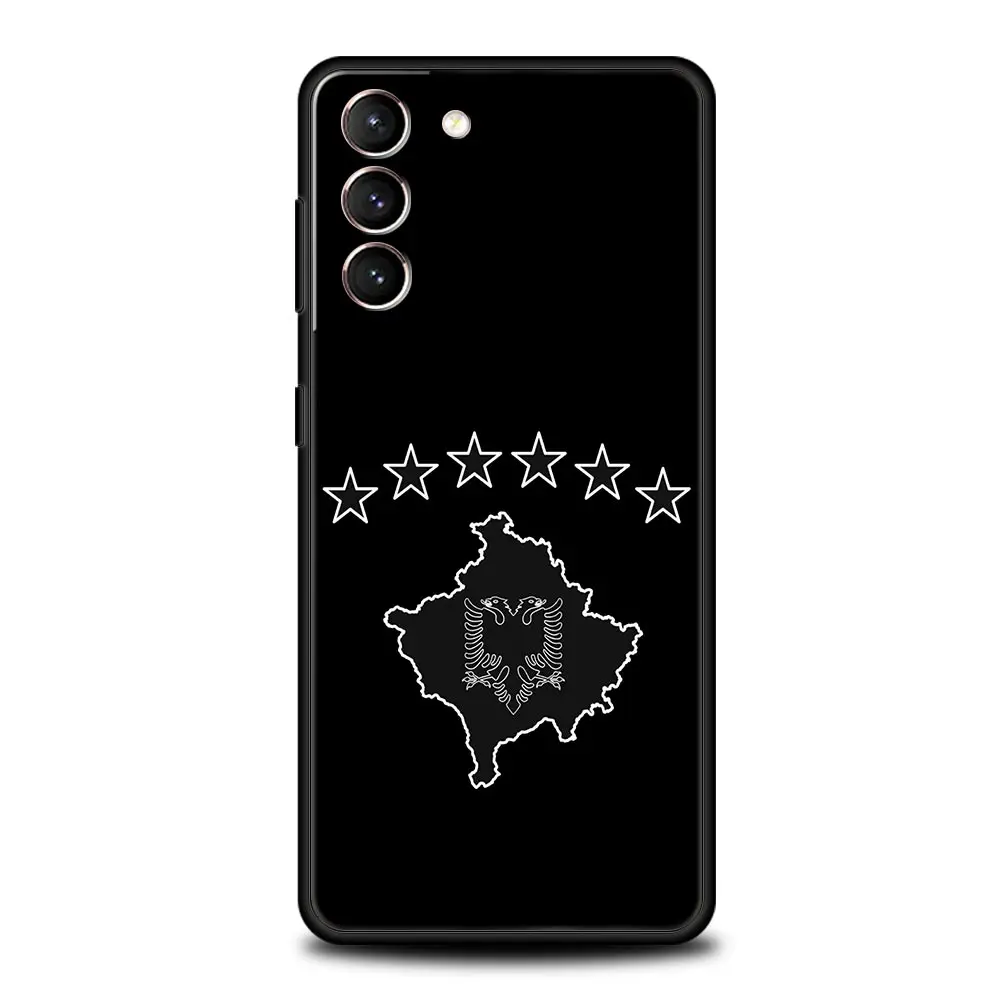 Funda para Teléfono Samsung Galaxy S25 Edge S24 S23 S22 S21 Ultra S20 FE 5G S10 S10E S9 Plus, Cubierta Suave de TPU con la Bandera de Albania - imagen 5