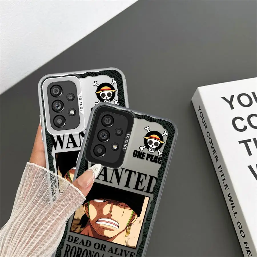 Funda de teléfono Anime Ones Pieces Zoro para Samsung Galaxy A25 A34 A53 A24 A23 A36 A22 A52 A33 A26 A73 A32 funda suave - imagen 5