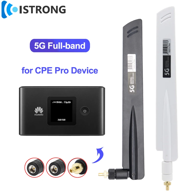 Antena WiFi de banda completa 5G, amplificador de señal móvil interior de 18dBi TS9 SMA para mejorar la velocidad de estabilidad de red del enrutador 5G CPE Pro, 2 uds. - imagen 2