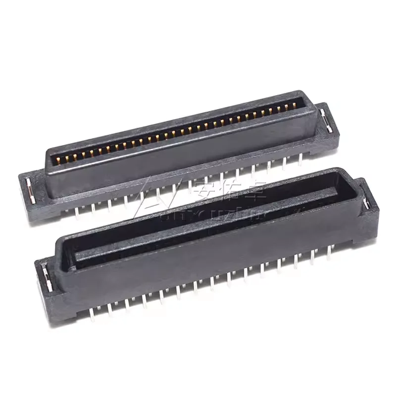 Placa de soldadura de conector Servo SCSI de plástico completo, asiento macho y hembra, 30P, 40P, 50P, 60P, 80P, ranura de 100 Pines, aguja curva recta - imagen 4