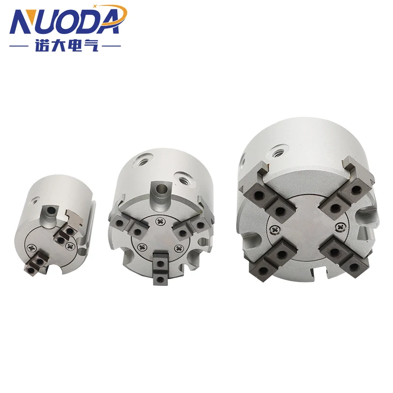 MHS2/MHS3/MHS4-16D/20D/25D/32D/40D/50D serie 2/3/4 dedo pinza neumática reemplazo cilindro de aire giratorio de doble acción - imagen 3