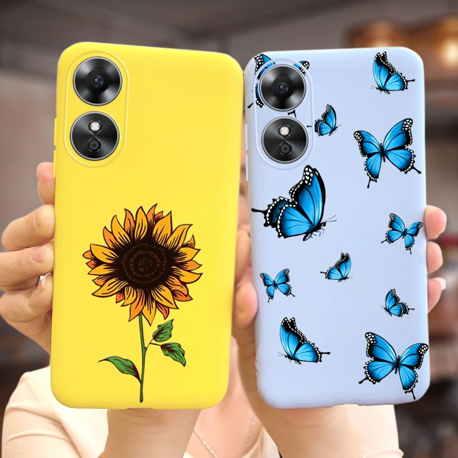 Para Oppo A17 A17K funda 2022 lindo amor corazón dibujos animados niñas cubierta suave funda de teléfono de silicona para Oppo A17K A 17 k OppoA17 contraportada - imagen 5