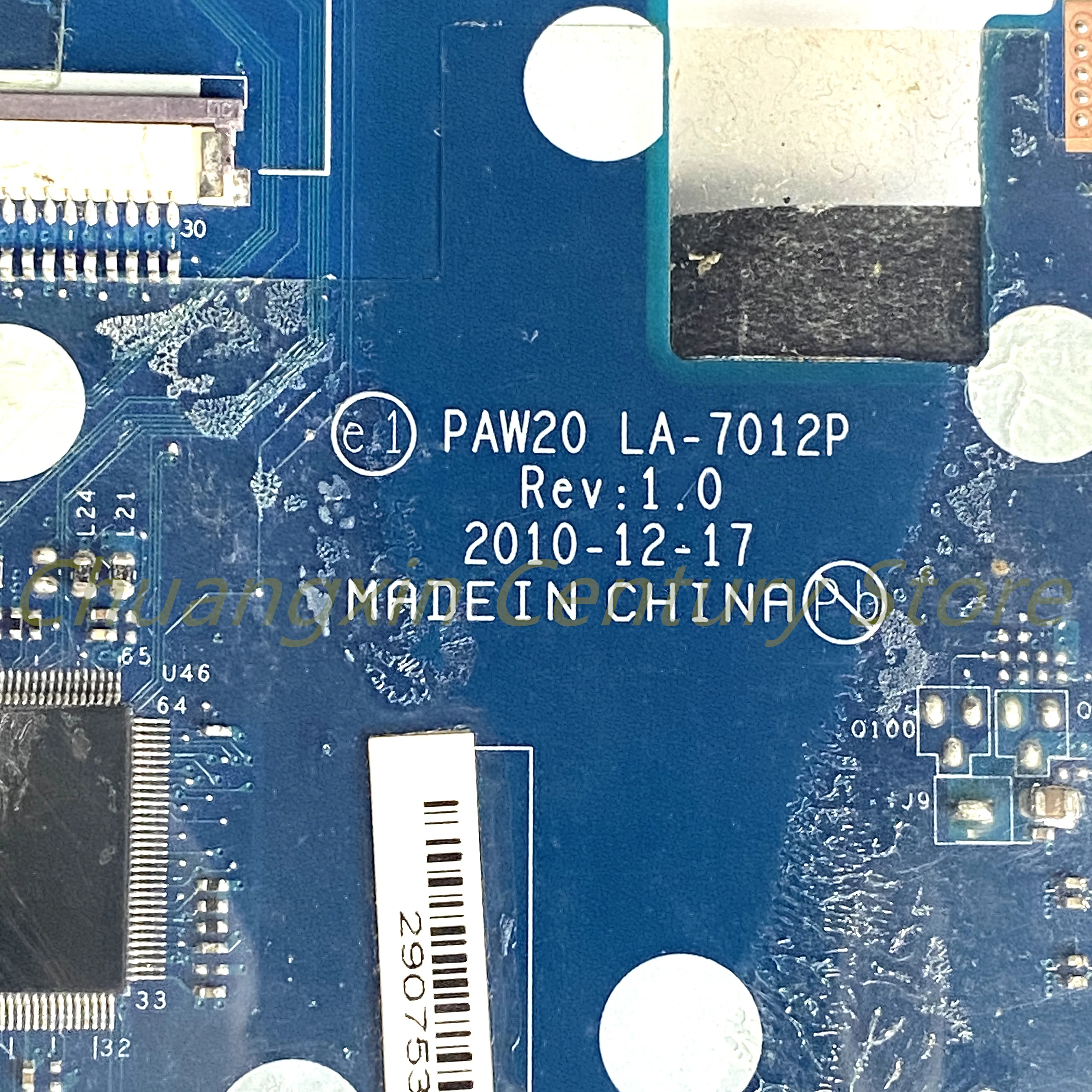 Adecuado para la placa base del ordenador portátil Lenovo G560E PAW20 LA-7012P 100% probado completamente funciona - imagen 4