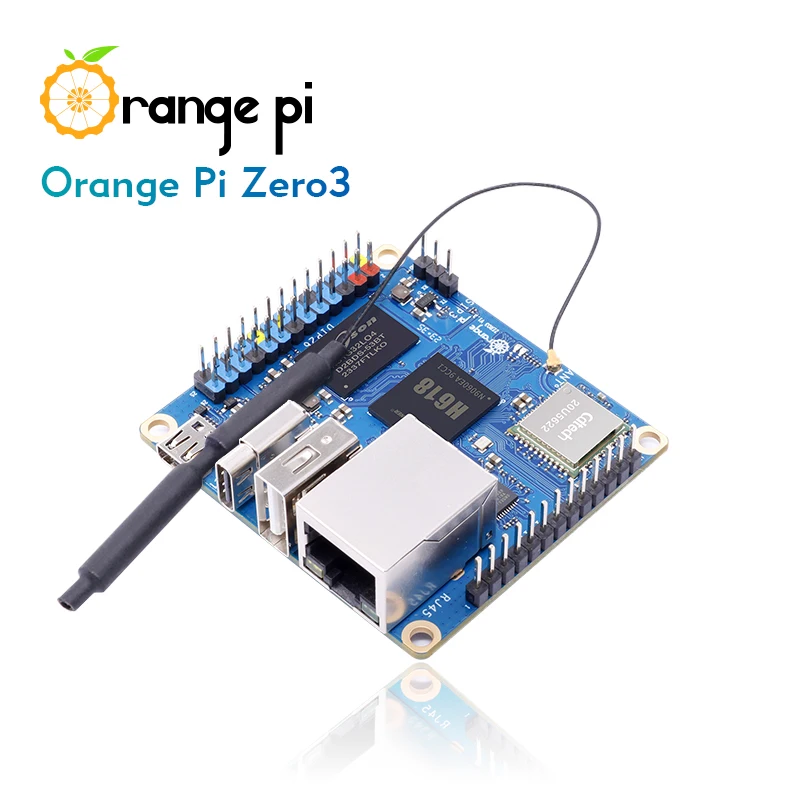 Orange Pi Zero 3 4G 2G 1G RAM Allwinner H618 64-bit USB2.0 WiFi de doble banda + BT 5,0 puerto LAN Gigabit Mini PC placa única inteligente - imagen 3