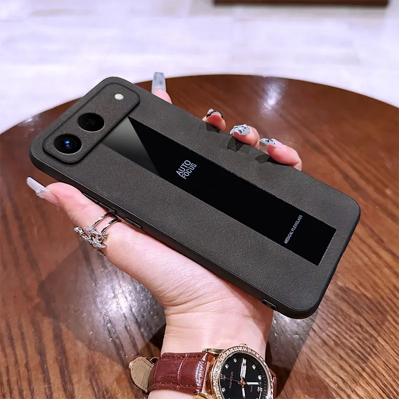 Funda para Tecno Spark Slim Pova Slim piel de oveja PU cuero terciopelo textura suave antideslizante cubierta a prueba de golpes para Tecno Pova Slim - imagen 2