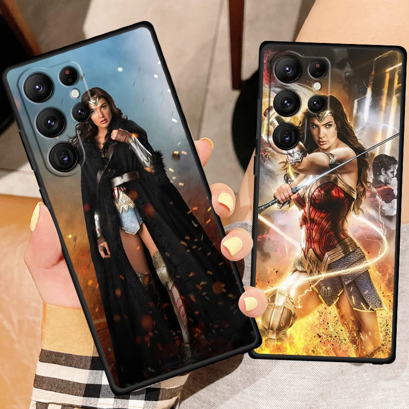 Art W-Wonders W-Womans Cool para Samsung Galaxy S24 S23 S22 S21 S20 FE S10 S10E Plus Ultra Pro Lite 5G funda de teléfono negra de TPU - imagen 3