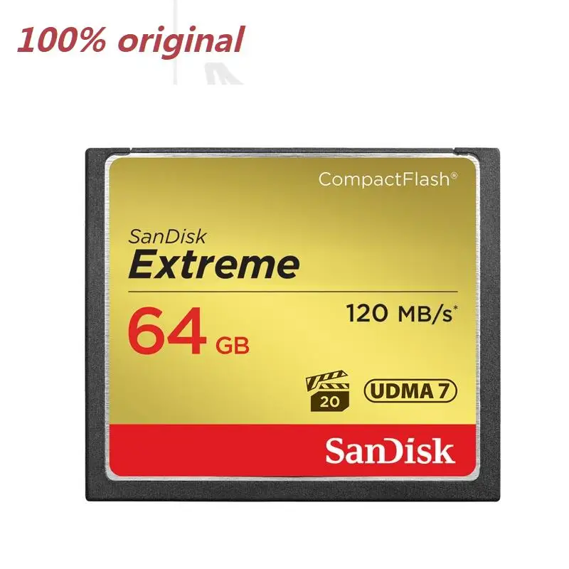Tarjeta de memoria SanDisk 120 MB/S Extreme pro CFcards 32GB 64GB 128GB tarjeta flash compacta de alta velocidad para cámara DSLR y videocámara HD - imagen 4