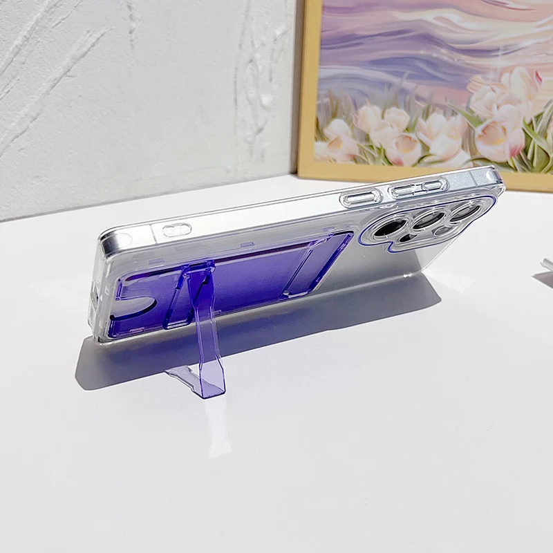 Funda de teléfono con soporte de bolsillo y billetera para fotos a la moda para Samsung Galaxy S22 S23 S24 S25 Ultra, funda trasera suave con ranura para tarjetas - imagen 3