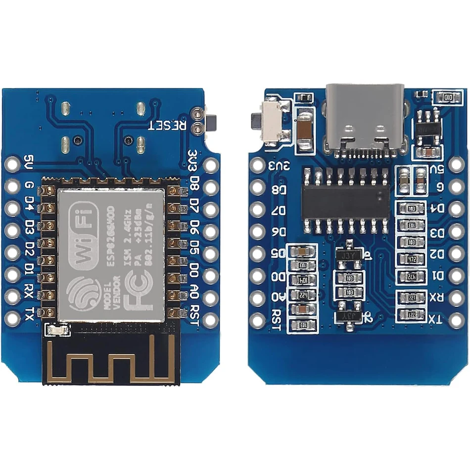 Módulo WiFi inalámbrico para Arduino, Micro USB tipo C, D1, Mini NodeMcu, ESP8266, ESP-12F, Mini NodeMCU Lua, 4M Bytes