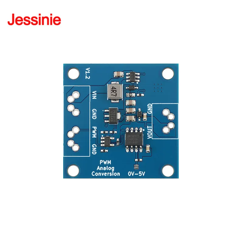 2 uds/1 unidad de señal PWM a voltaje 0-100% a 0-5V/0-10V salida 22Hz-20kHz 3,3 V-24V módulo de placa de conversión de señal analógica Digital - imagen 5