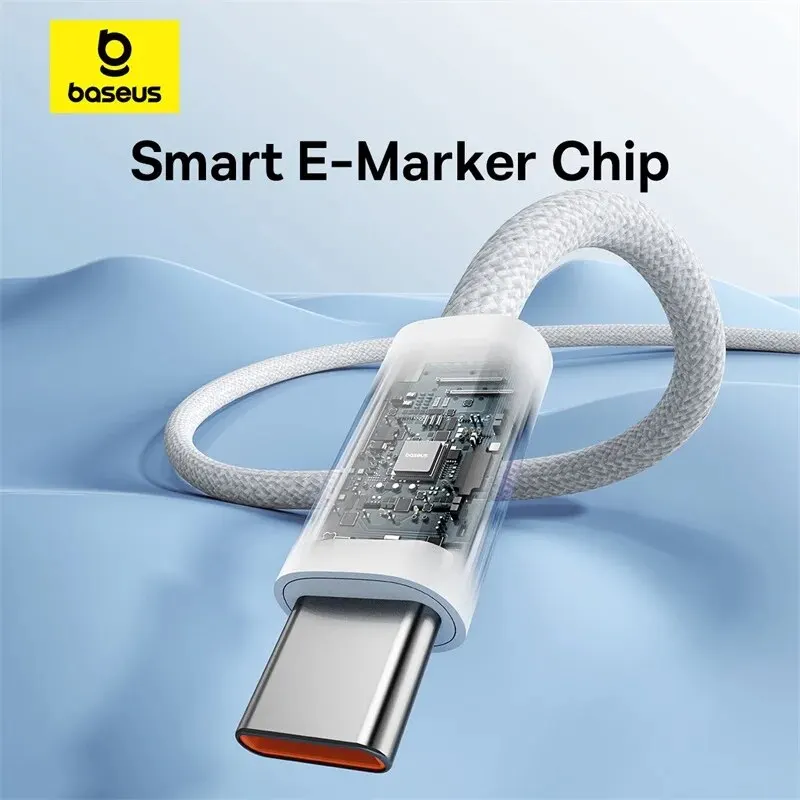 Cable Baseus 100W tipo C a USB C para iPhone 16 15 Cable cargador de carga rápida para Macbook iPad Samsung Xiaomi Cable USB C rápido - imagen 4
