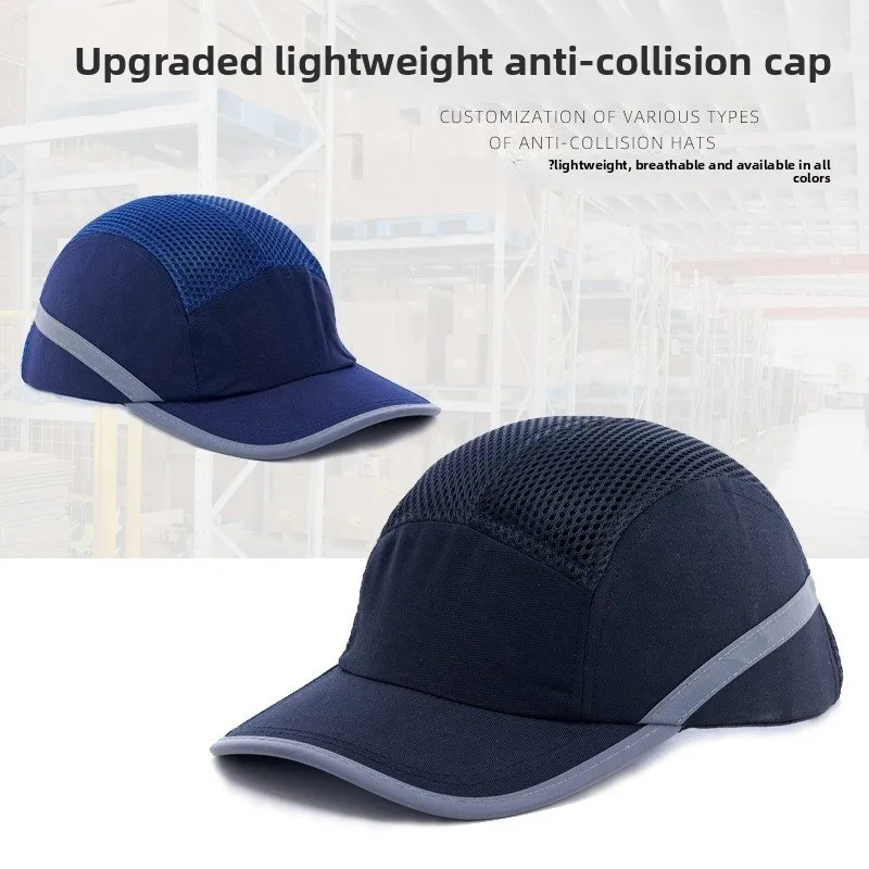 Gorra de seguridad para el trabajo, gorra de béisbol, casco protector, peso ligero, anticolisión, carcasa interior dura y transpirable para reparación de trabajo - imagen 3