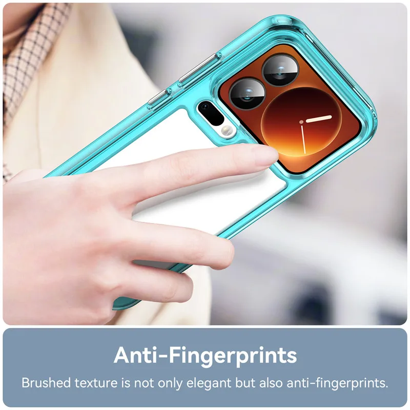 Para Xiaomi 17 Pro Funda Xiaomi Mi 17 Pro Funda TPU borde acrílico Backplane Fundas protectoras de teléfono para Xiaomi 17 Pro Max Funda - imagen 4