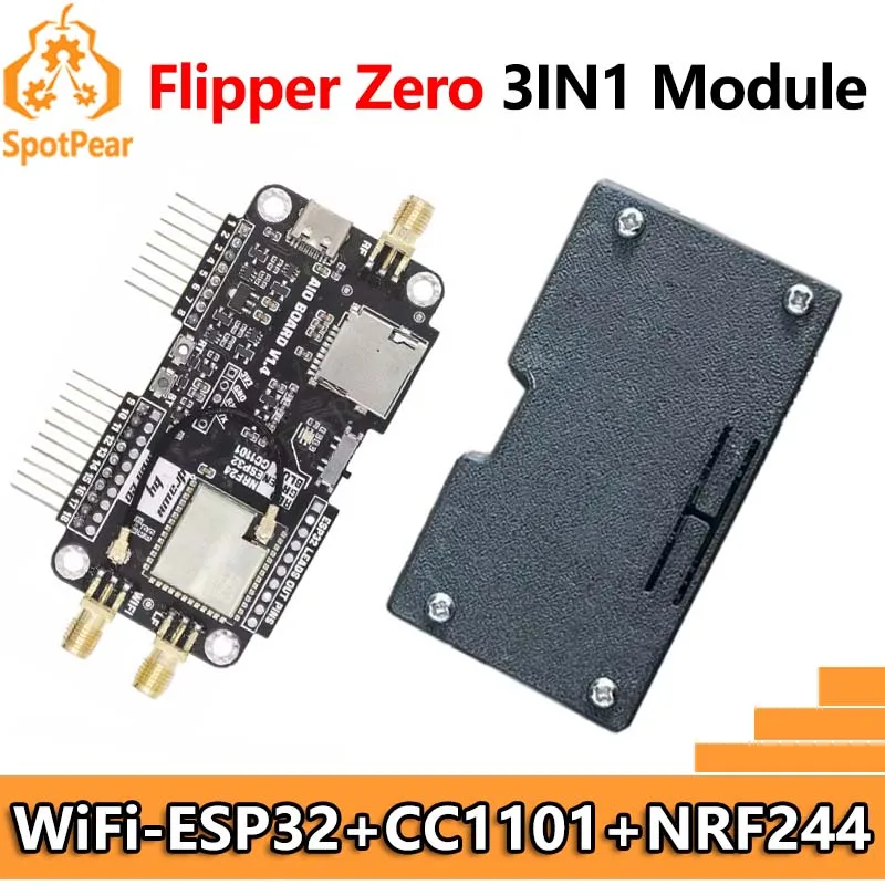 Para módulo de modificación Flipper Zero 3 en 1 NRF24-ESP32-CC1101 Placa de desarrollo multifunción WIFI Sniffer Air Mousejacker