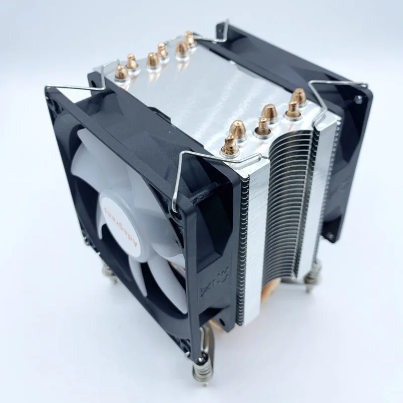 Enfriador de procesador de CPU X99, Ventilador silencioso de 4 pines, 6 tubos de calor 2011 1700, Ventilador de refrigeración de CPU para Intel LGA 1150 1151 1155 X79 AM4 AM3 - imagen 5