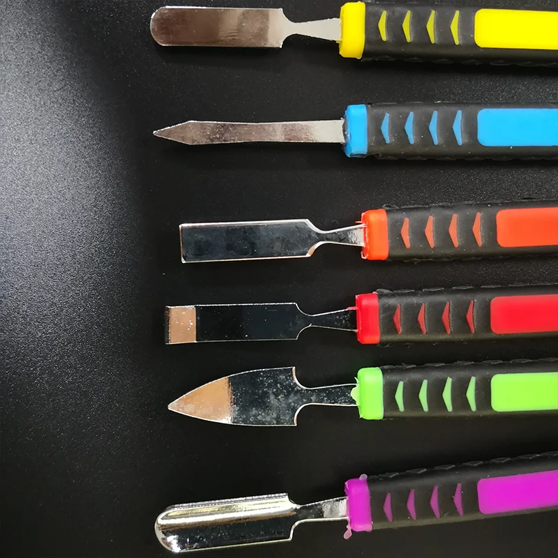 Kit de herramientas de reparación de apertura de acero inoxidable para teléfono móvil, juegos de herramientas manuales, Spudger de doble cabezal de Metal, 6 unids/set - imagen 4