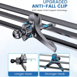 Clips de soporte para teléfono de coche, cabezal de bola de 17mm, Clip de salida de aire para coche, abrazadera de gancho para salida de aire de coche, soporte magnético para teléfono móvil