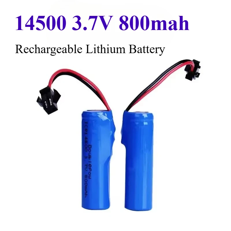 14500 SM enchufe 3,7 V 800mah AA batería recargable para juguetes de Control remoto cámaras digitales linterna LED faro Vape baterías