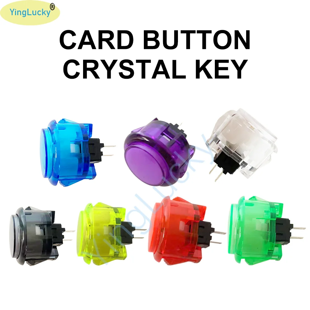 10 Uds 30mm 24mm Arcade botón copia SANWA OBSC botón Multicolor transparente sin botón LED para DIY juego Pandora ARCADE - imagen 2