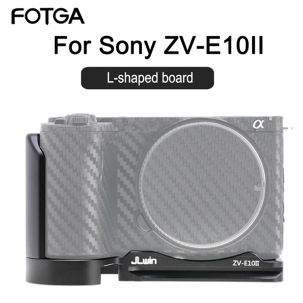 Jaula de liberación rápida FOTGA para Sony ZV-E10II, placa Base, mango de jaula para cámara, placa de liberación rápida, accesorios en forma de L, viaje de Base de Metal - imagen 2