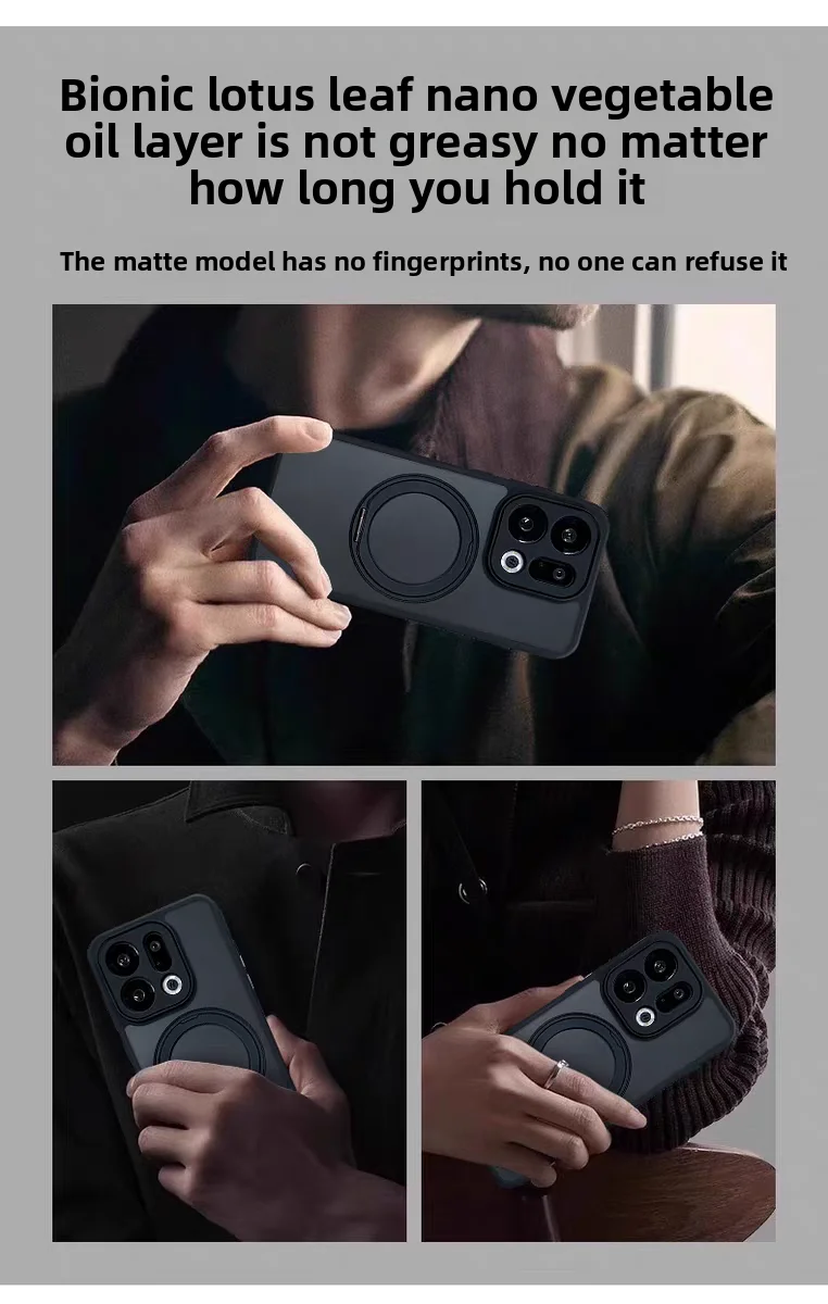 Para Motorola Edge 60 50 Pro funda dura con soporte de anillo funda protectora trasera magnética para Moto Edge 60 50 Fusion Neo Shell - imagen 5