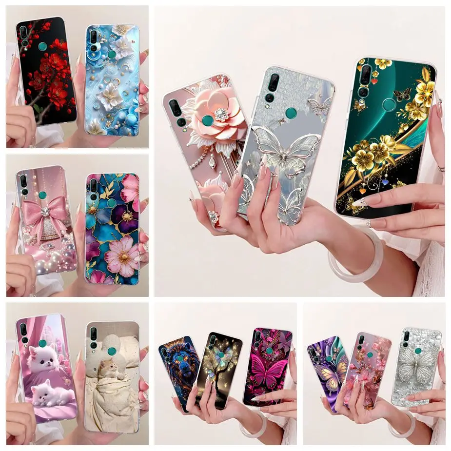 Para Huawei Y9 Prime 2019 funda de lujo pintada con mariposa funda de teléfono de silicona suave para Huawei P Smart Z PSmartZ STK-LX1 Shell