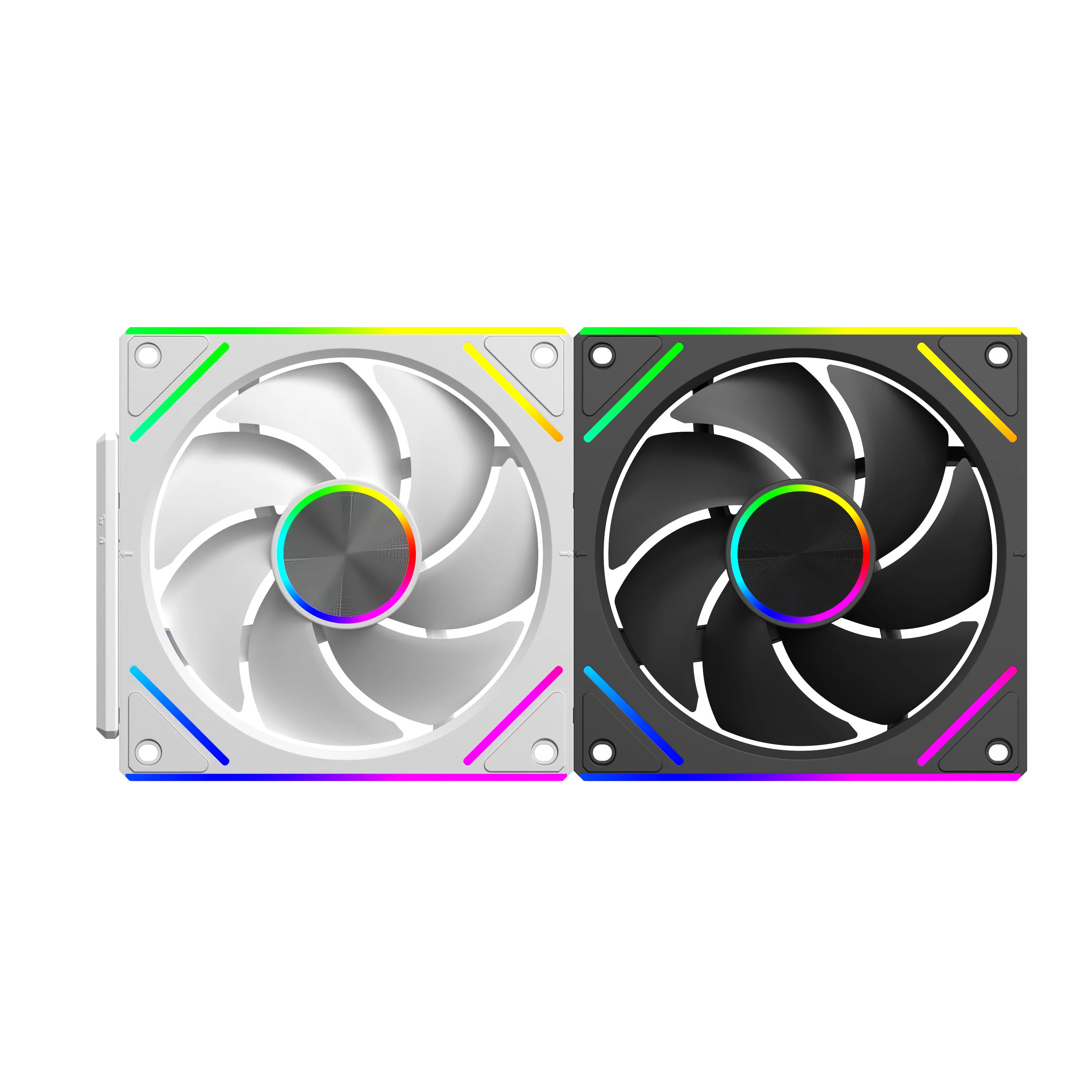 UPSIREN WF-3 120mm caja de empalme sin cables ventilador placa base sincronización de luz 4PIN PWM eje central CD diseño de textura 12CM - imagen 5