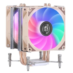 Instalación LGAX79 X99 2011 2099 ventilador disipador de calor de CPU 3/4 pines Universal 4 tubos de cobre PC refrigerado por aire silencioso PWM caja de Host de computadora