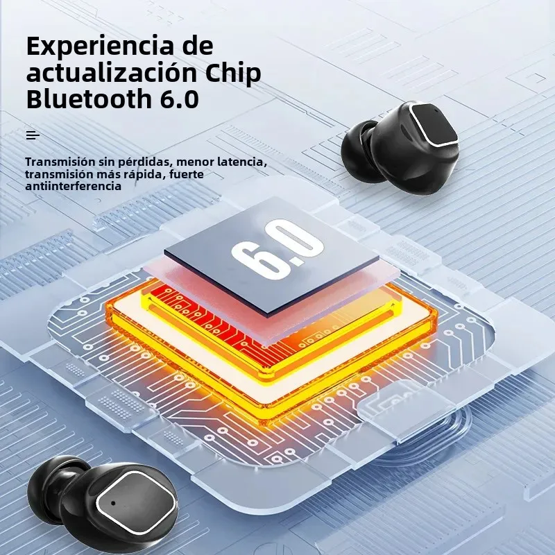 Auriculares inalámbricos con Bluetooth, cascos TWS con micrófono estéreo deportivos, intrauditivos con Control táctil, Larga modo de reposo, llamadas HD, juego - imagen 3