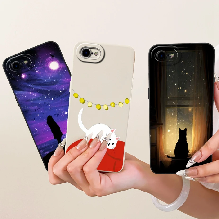 Apple iPhone SE 2020 / 2022 Funda TPU Suave Dibujos Animados Caramelo - imagen 2